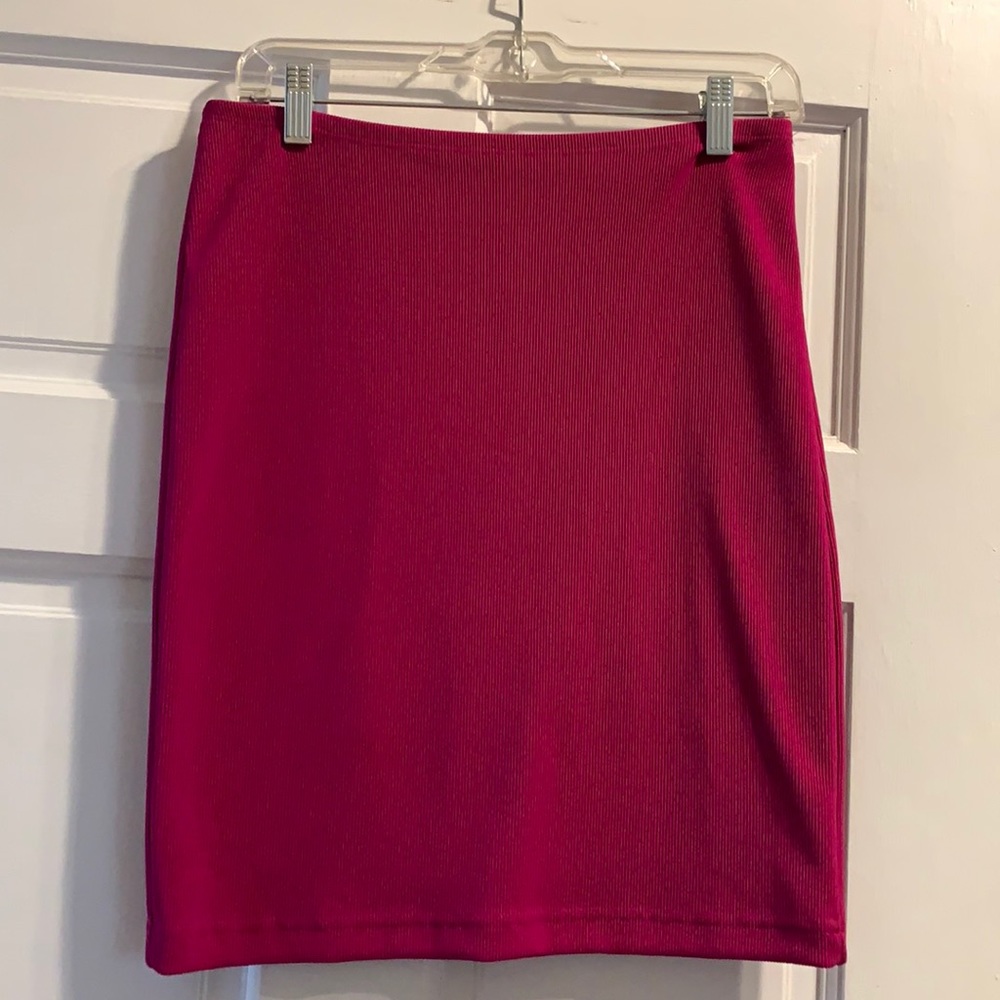 American Apparel raspberry colored skirt